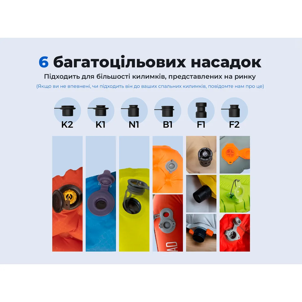 Портативний насос Flextail ABS 75х26 мм Чорний