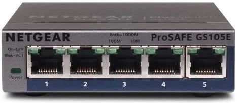 Комутатор NETGEAR GS105E 5xGE, WebSmart