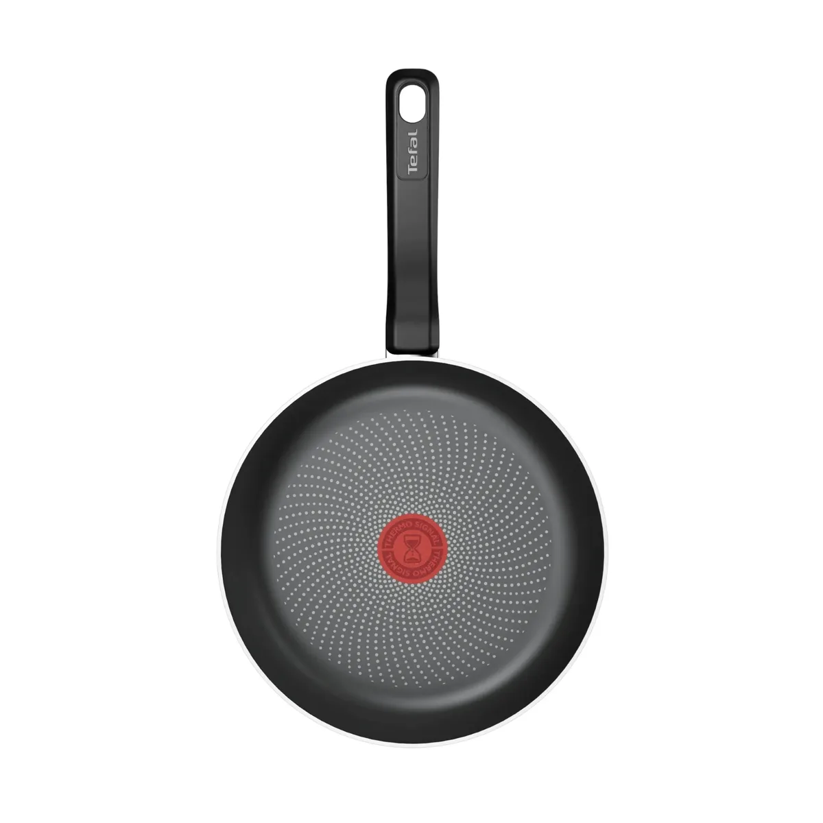 Сковорода Tefal So' Light, діаметр 22 см, виготовлена з алюмінію, з бакелітовою ручкою, чорного кольору.