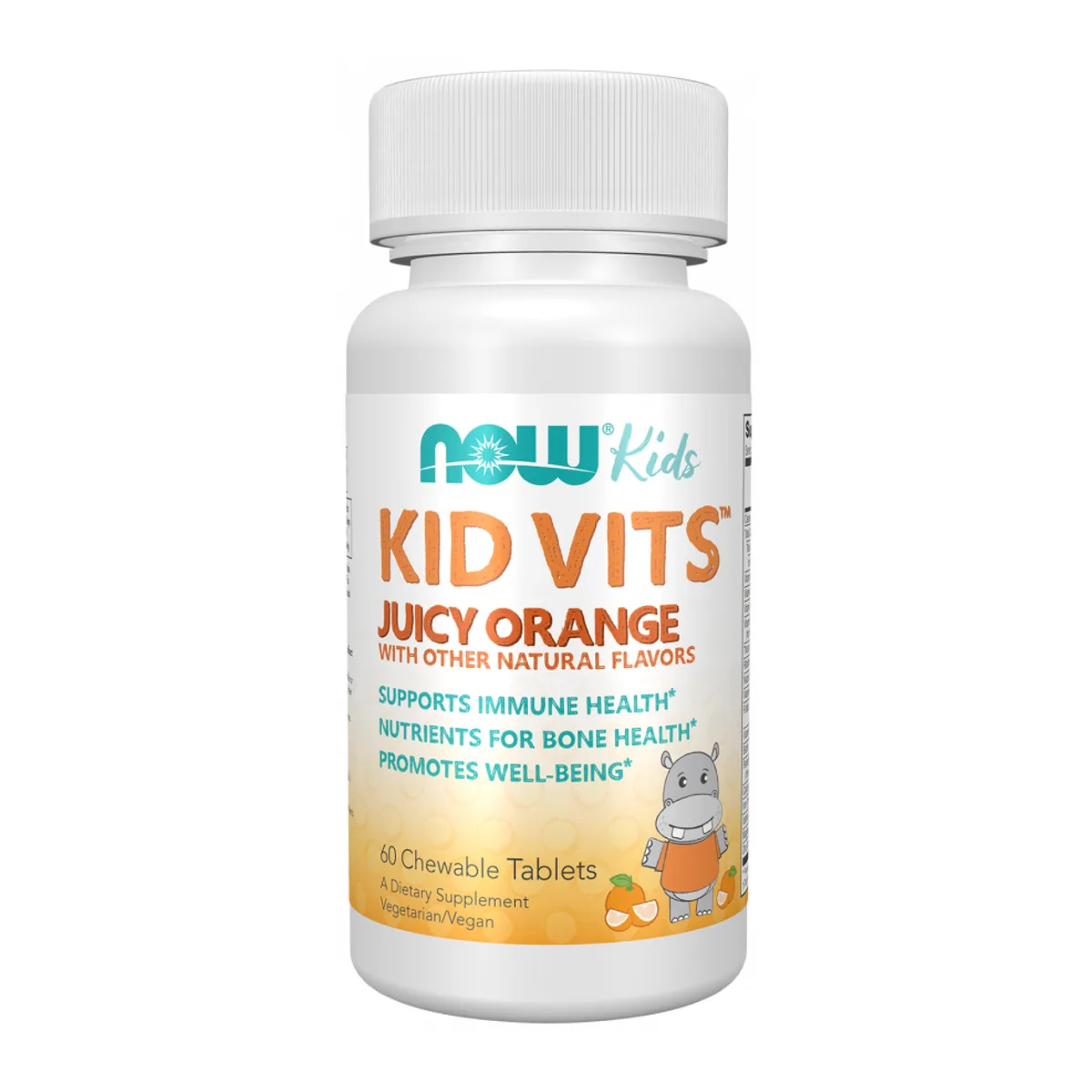 Мультивітамінний комплекс Now Foods Kid Vits Juicy Orange Chewable 60 жувальних таблеток