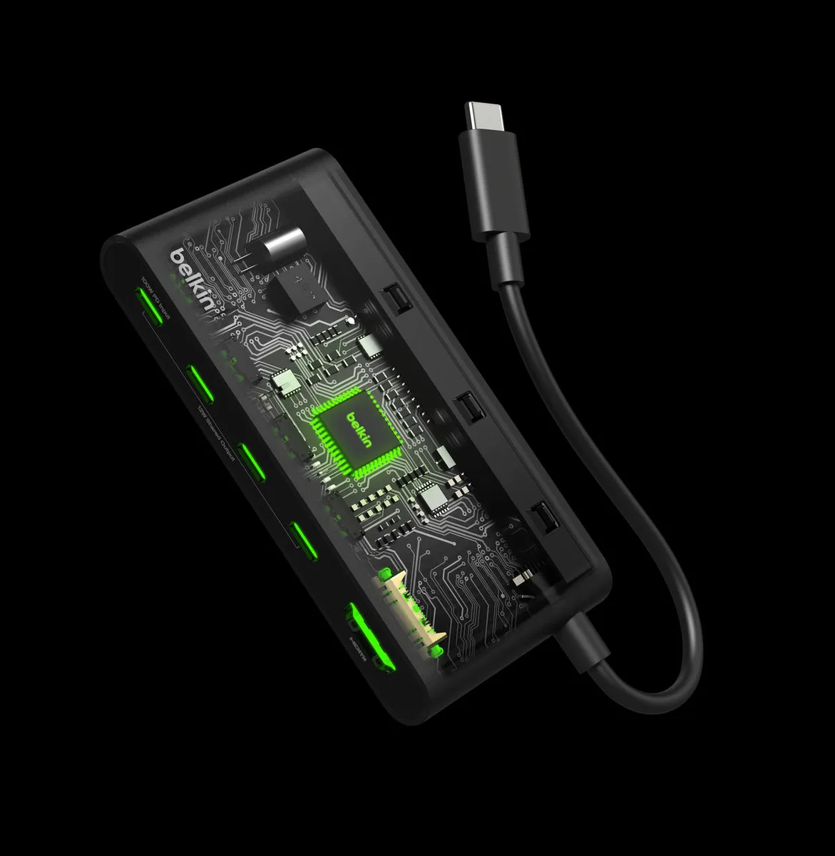 Хаб Belkin USB-C 5в1 HDMI/4хUSB-C
