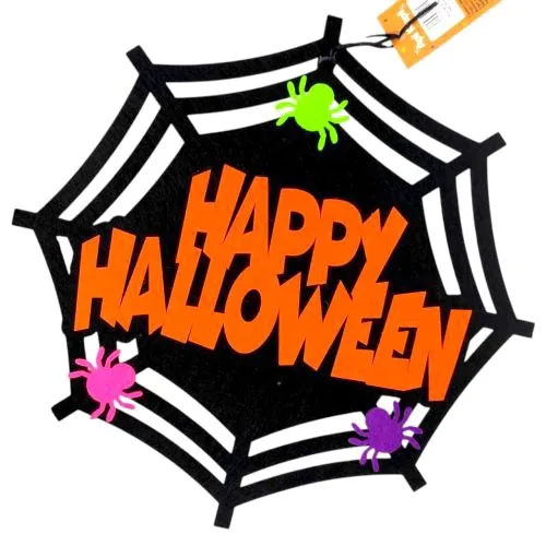 Декор із фетру Павутина Happy Halloween Аппліка Краплі для прикраси інтер'єру на Хеллоуїн декор для свята