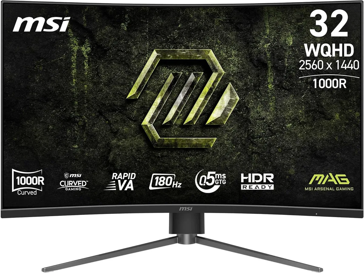 Монітор MSI VA 31.5" 2560x1440 180Hz Curved sRGB 111%