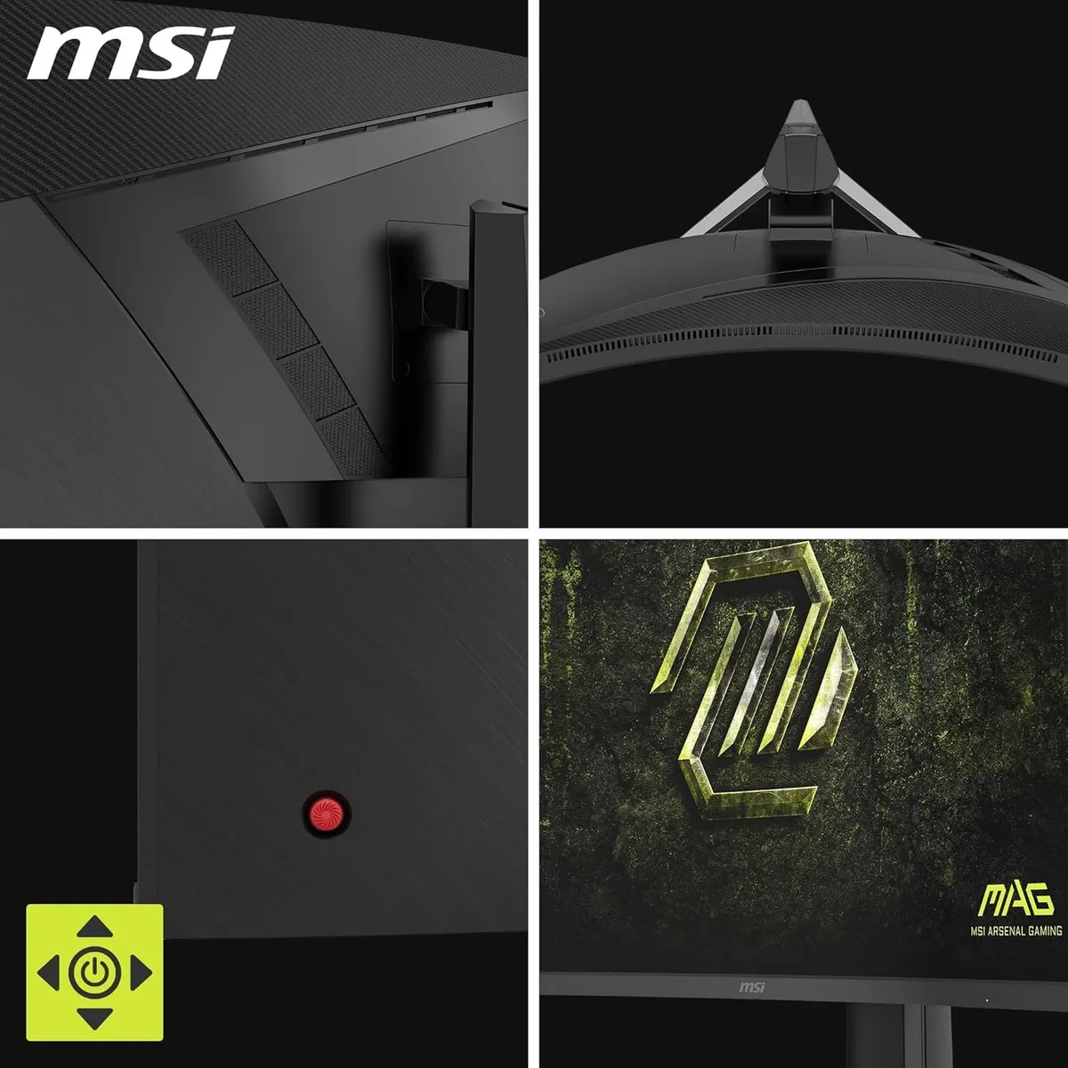 Монітор MSI VA 31.5" 2560x1440 180Hz Curved sRGB 111%