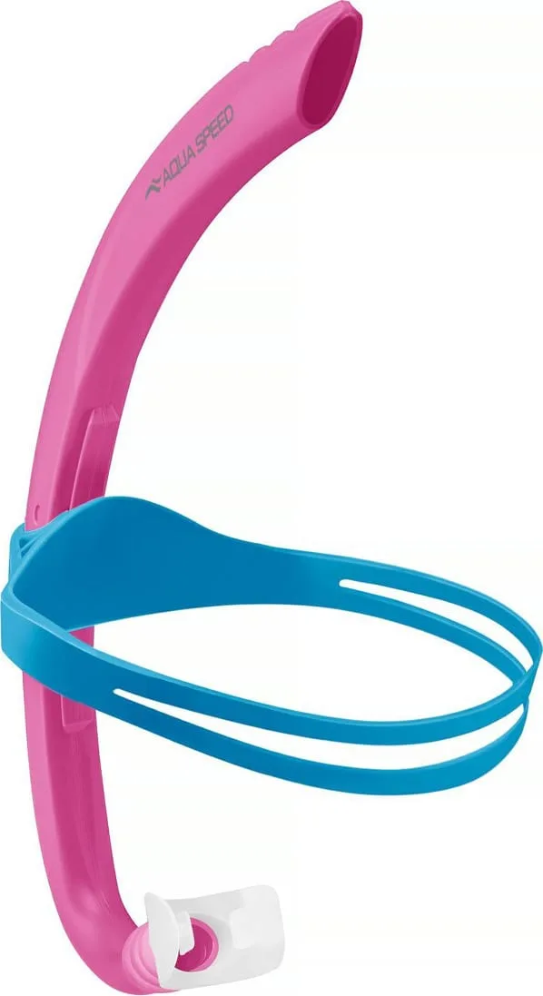 Дихальна трубка AQUA SPEED силікон One Size рожевий синій