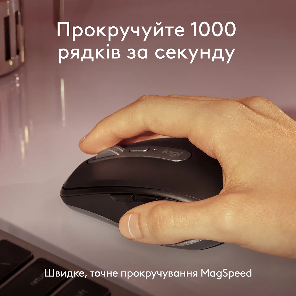 Миша Logitech бездротова оптична середня 34,4х100,5х65 мм біла