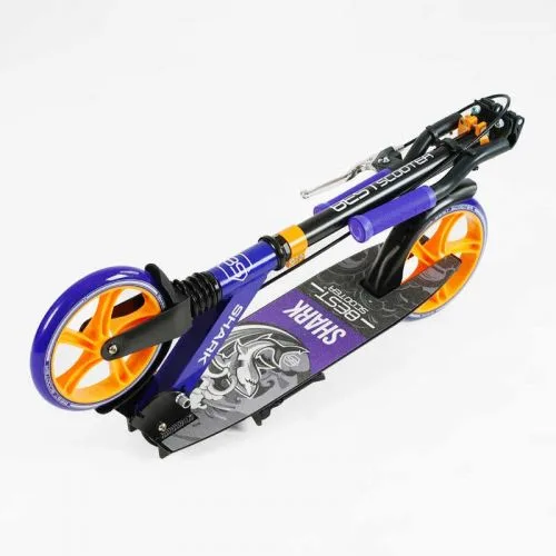 Самокат двоколісний Best Scooter SHARK з ручним гальмом для дітей та підлітків колеса 20 см