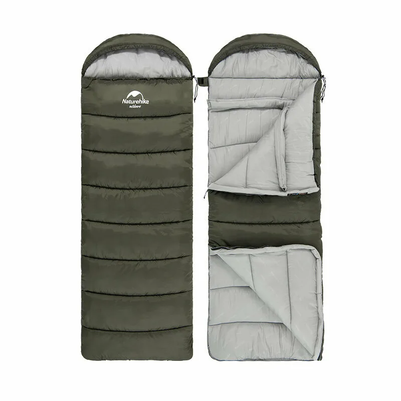 Спальник Naturehike холлофайбер 220х75 см зелений