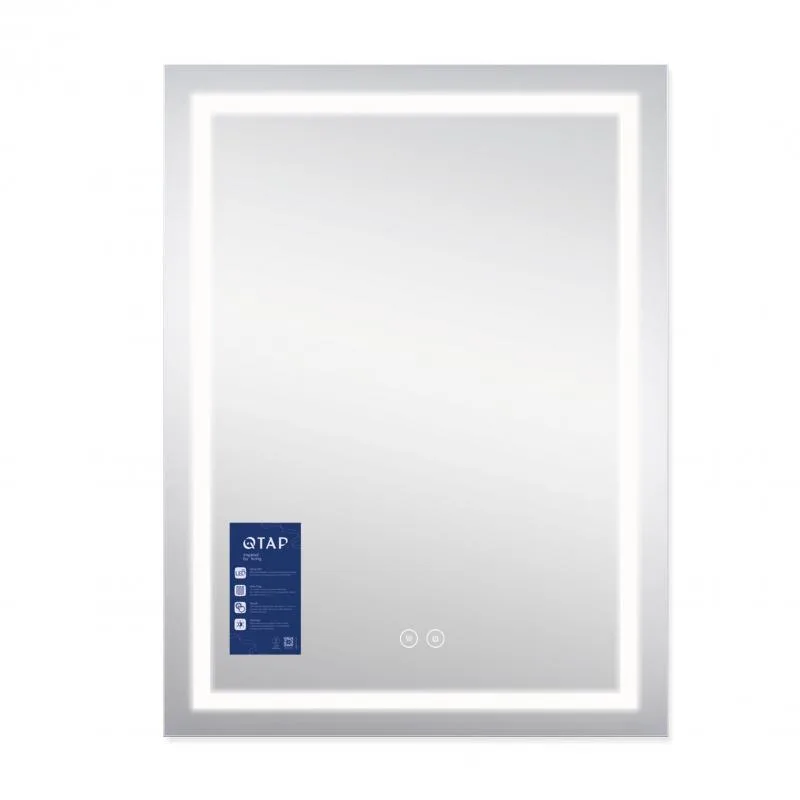 Дзеркало Qtap Mideya 600х800 LED підсвічуванням антизапотівання алюміній/пластик