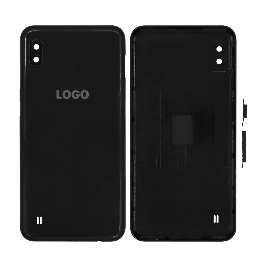 Задня кришка Samsung чорна зі склом камери High Quality