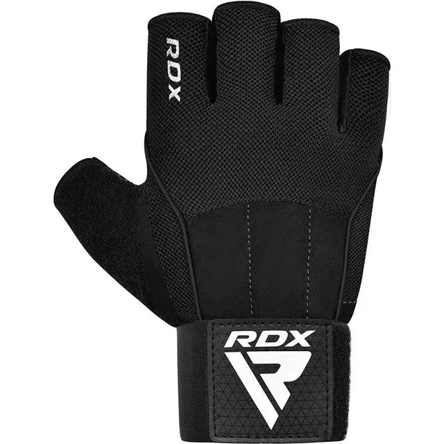 Рукавички для фітнесу RDX Нейлон EVA XL Чорні
