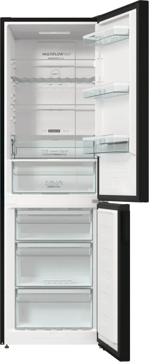 Холодильник Gorenje з нижньою морозильною камерою 204л А++ NoFrost свіжість овочів контроль вологості