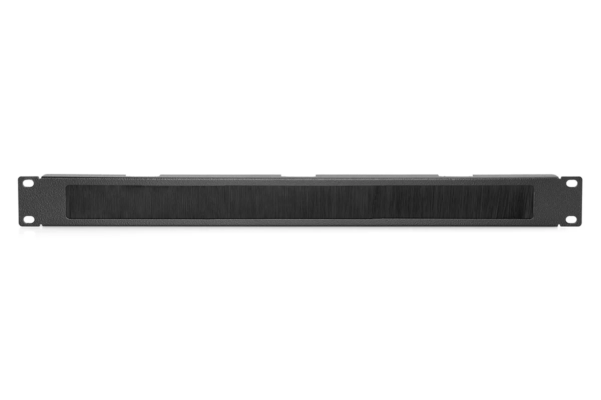 Кабельный органайзер DIGITUS 19" 1U, Панель управления с щеткой, RAL 9005