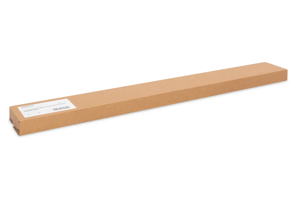 Кабельный органайзер DIGITUS 19" 1U, Панель управления с щеткой, RAL 9005