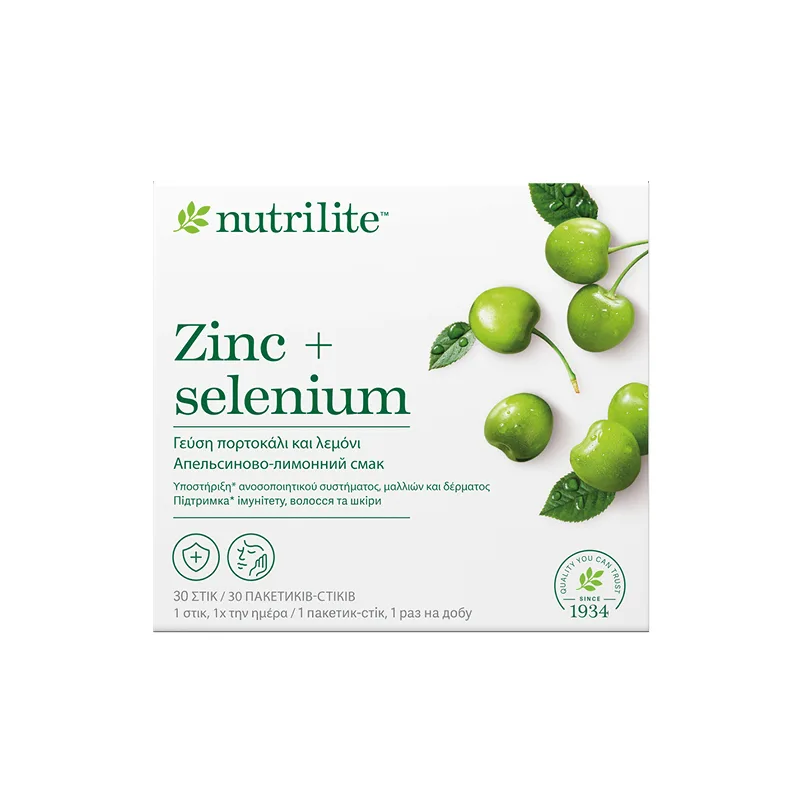 Nutrilite™ Цинк и селен — 30 саше Амвей