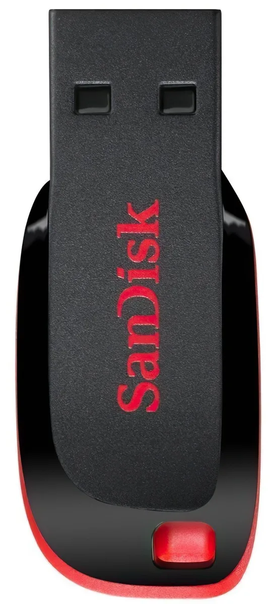 Накопичувач SanDisk   32GB USB 2.0 Type-A Cruzer Blade Чорний