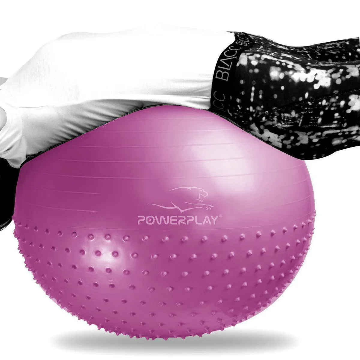 М'яч для фітнесу Active Point PVC 75 см Бузковий