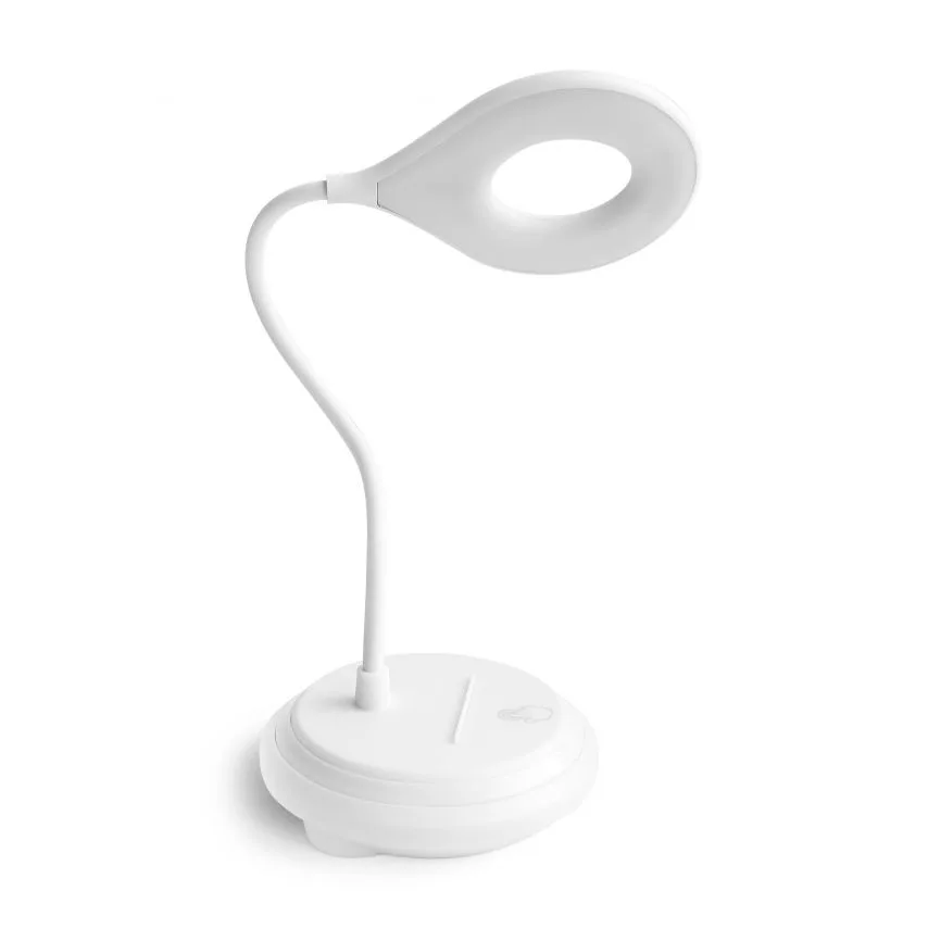 Настільна LED лампа пластикова 400mAh 4000K біла