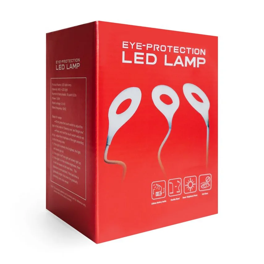 Настільна LED лампа пластикова 400mAh 4000K біла