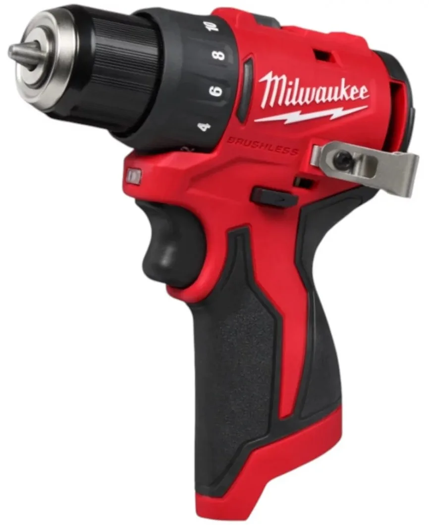 Акумуляторний шуруповерт-дриль Milwaukee M12 BLDDRC-0 12В 40Нм 0-1700об/хв 0.8кг без батареї та зарядного пристрою.