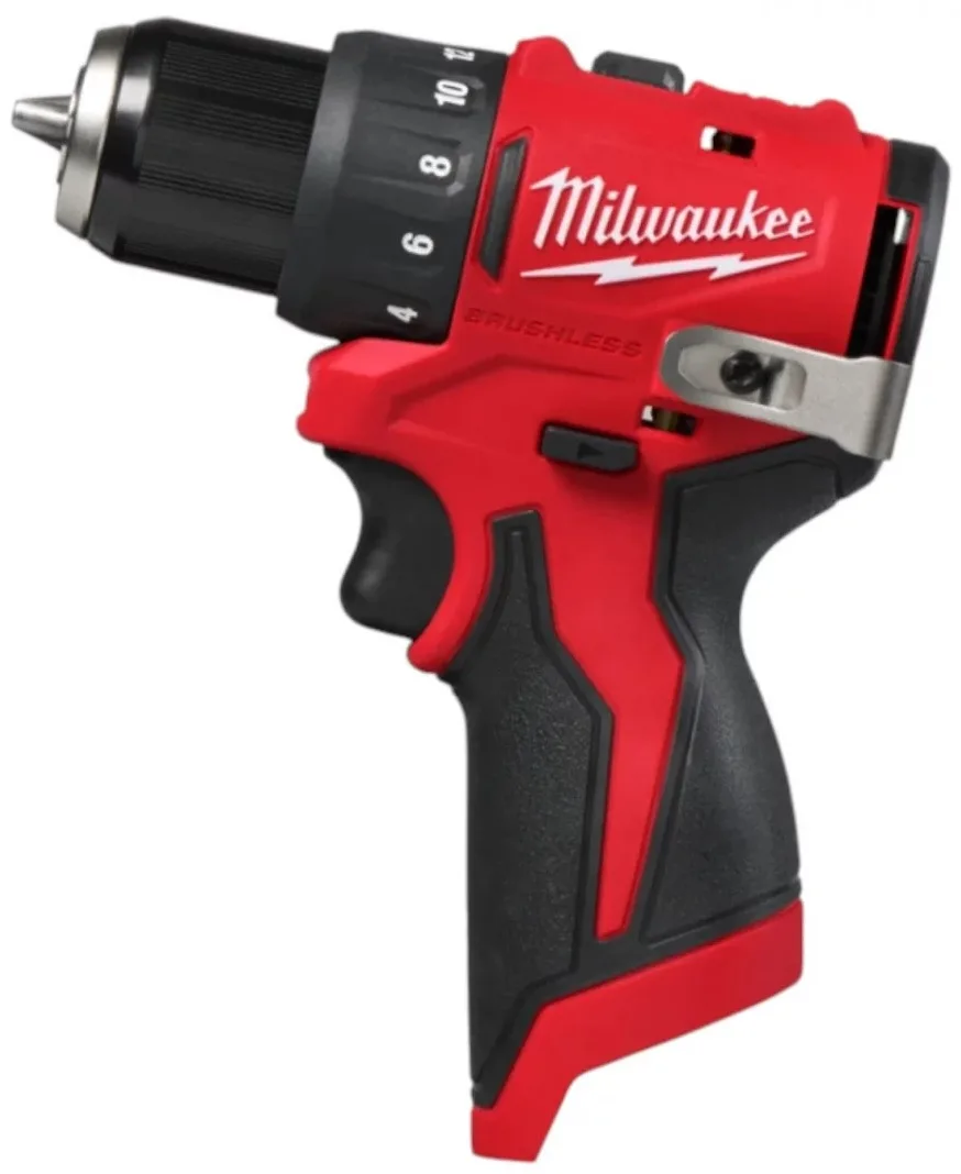 Акумуляторний шуруповерт-дриль Milwaukee M12 BLDDRC-0 12В 40Нм 0-1700об/хв 0.8кг без батареї та зарядного пристрою.