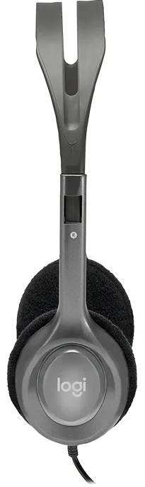 Гарнитура Logitech Провода Накладные Пластик Серый 1,8 м
