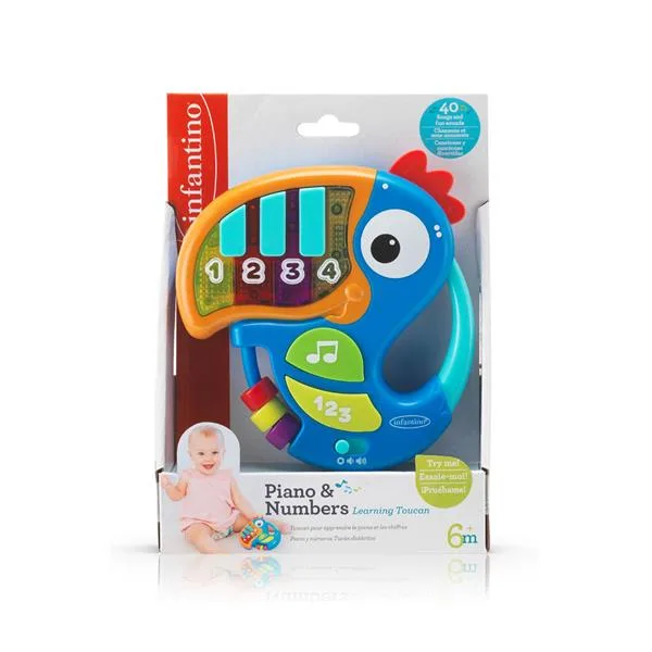Музыкальная игрушка Infantino пластиковая 15х5х21 см цветная