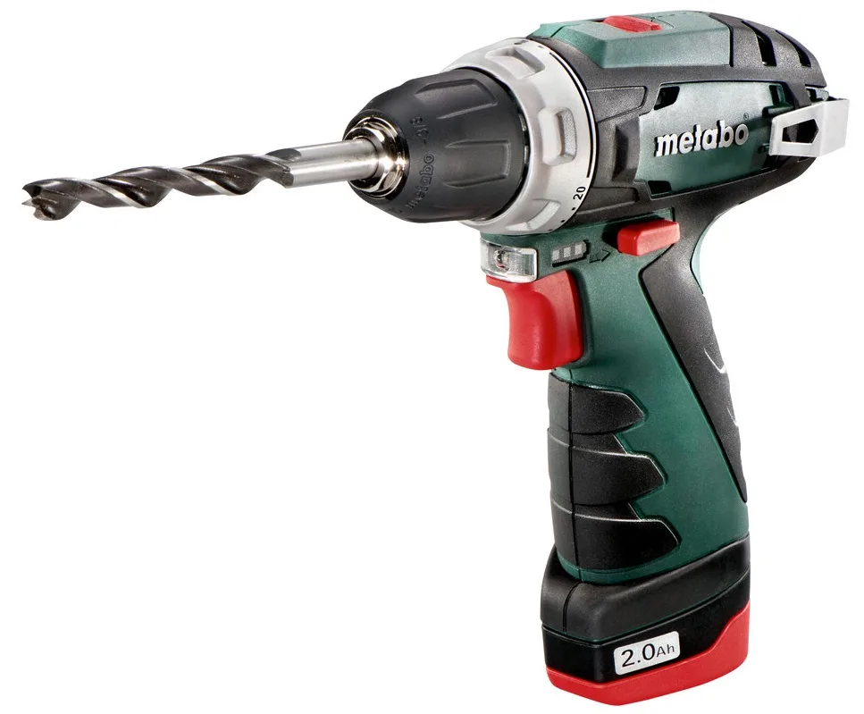 Акумуляторний шурупокрут-дриль Metabo PowerMaxx BS Basic 10.8В 2х2.0А·год, 17·34Нм, 0-360·0-1400об/хв, вага 0.75кг.