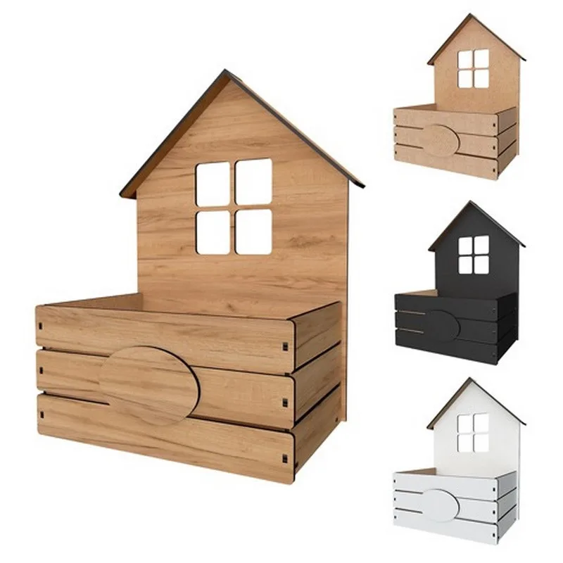 Корзина для декорування Fabrika Decoru МДФ 270х126х290 мм натуральний колір
