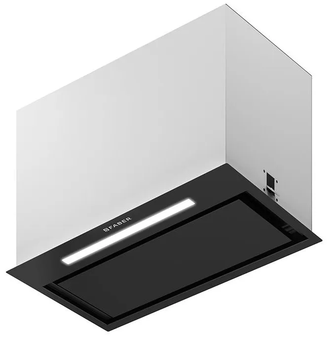 Вбудована витяжка Faber, 52 см, 1119 м3/год, Inka Lux Premium Bk Matt A52 Kl, чорна матова.