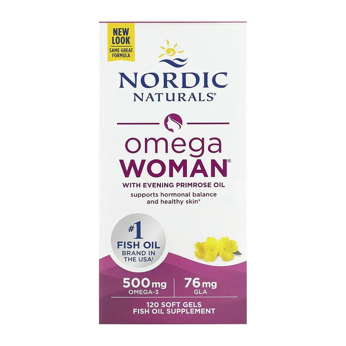 Омега-3 добавка риб'ячого жиру Omega Woman 120 капсул софтгель без рибного післясмаку.