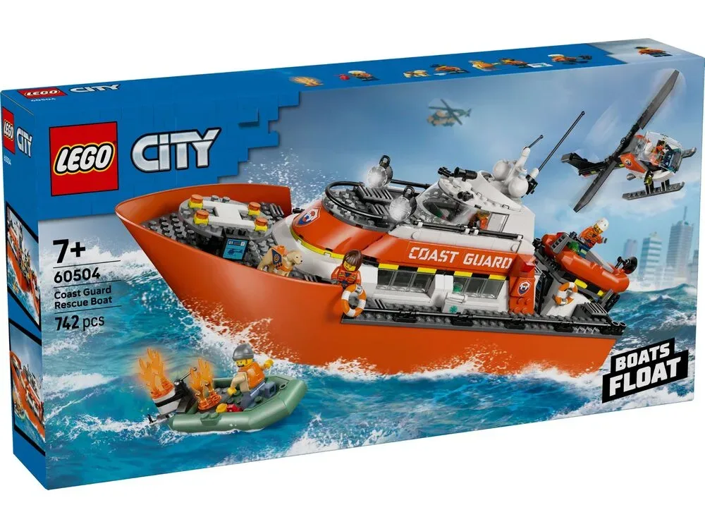 Конструктор LEGO City Рятувальний катер і гелікоптер берегової охорони