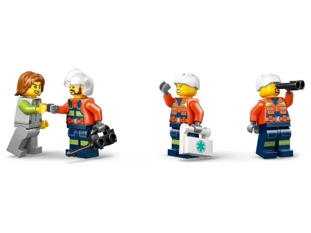 Конструктор LEGO City Рятувальний катер і гелікоптер берегової охорони