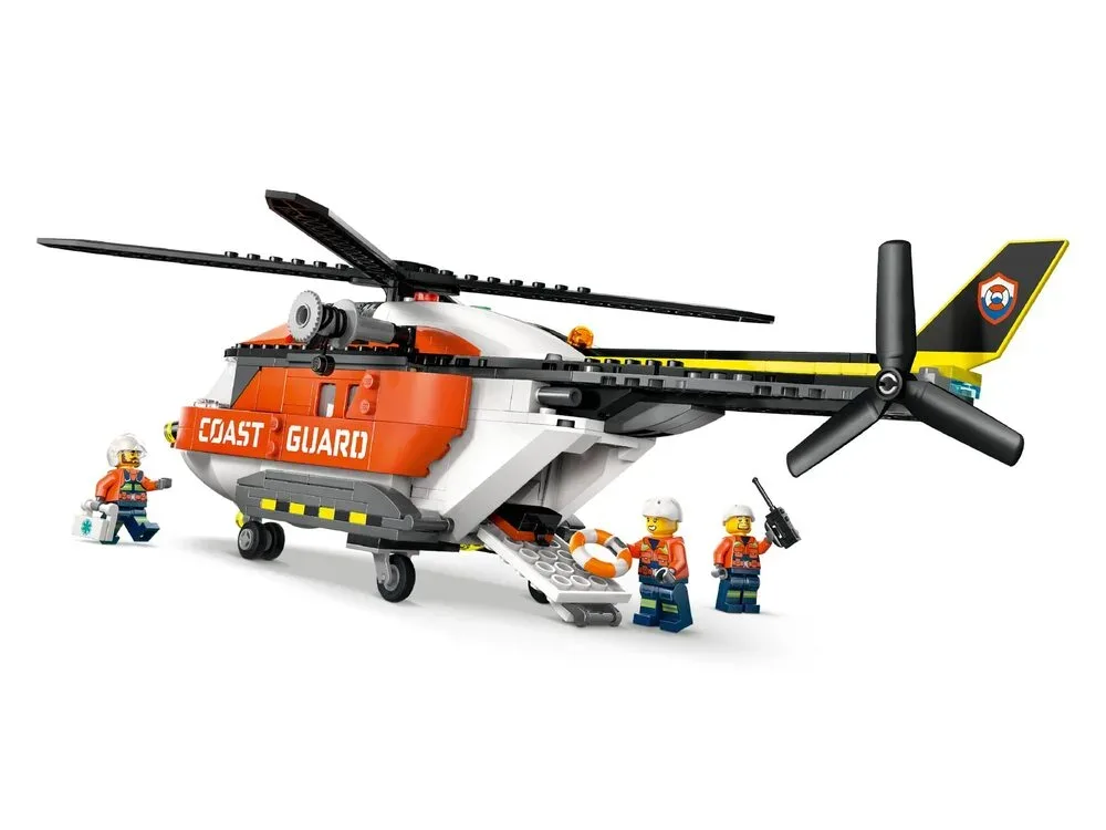 Конструктор LEGO City Рятувальний катер і гелікоптер берегової охорони