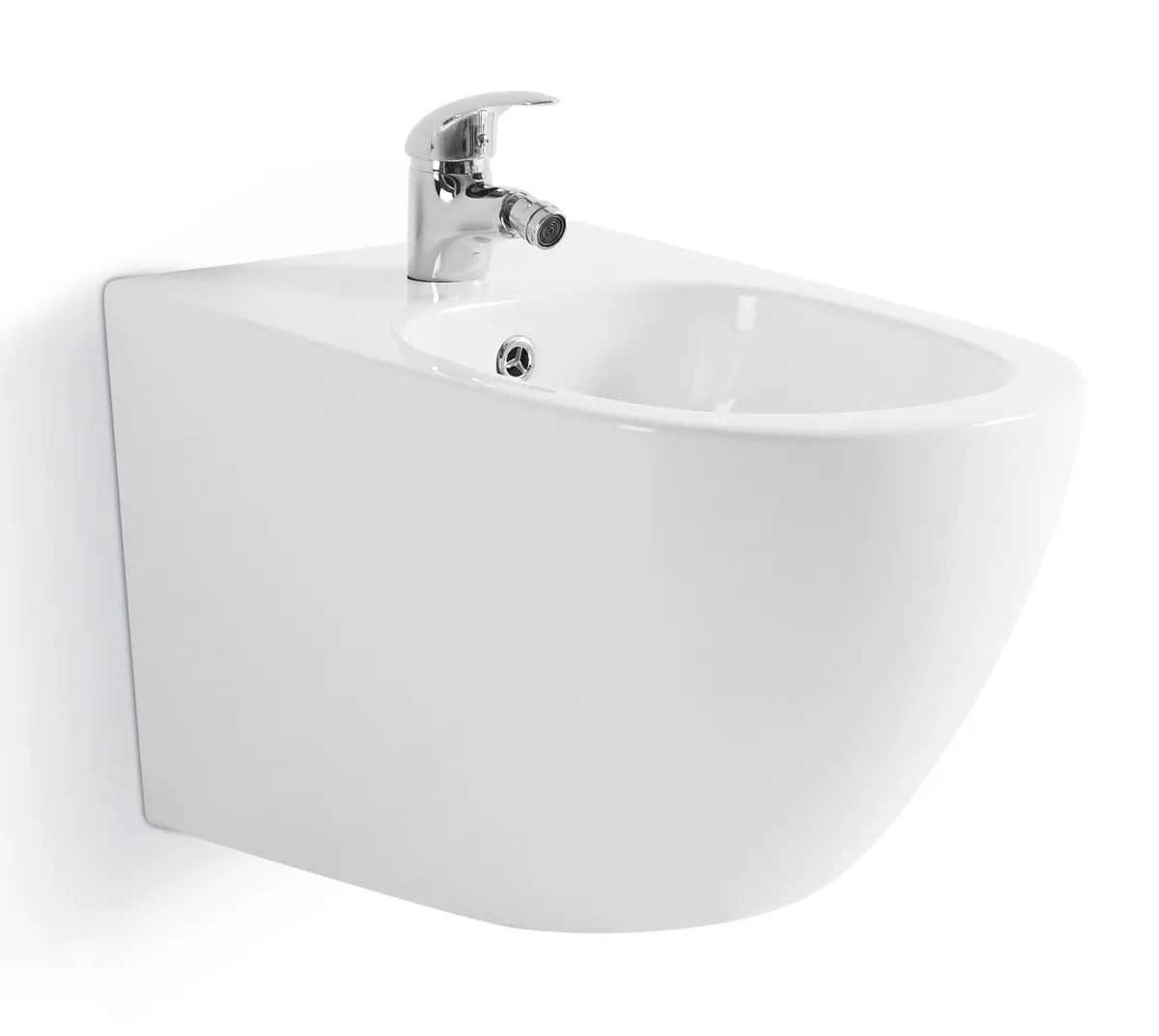 Біде підвісне Mixxus Ellipse 520x360 мм санітарна порцеляна біле