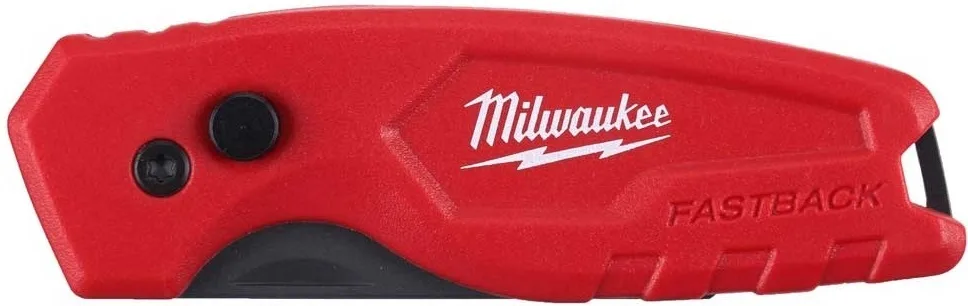 Ніж будівельний складаний Milwaukee Compact Fastback, трапецеїдальний, 18 мм, комбінований корпус.