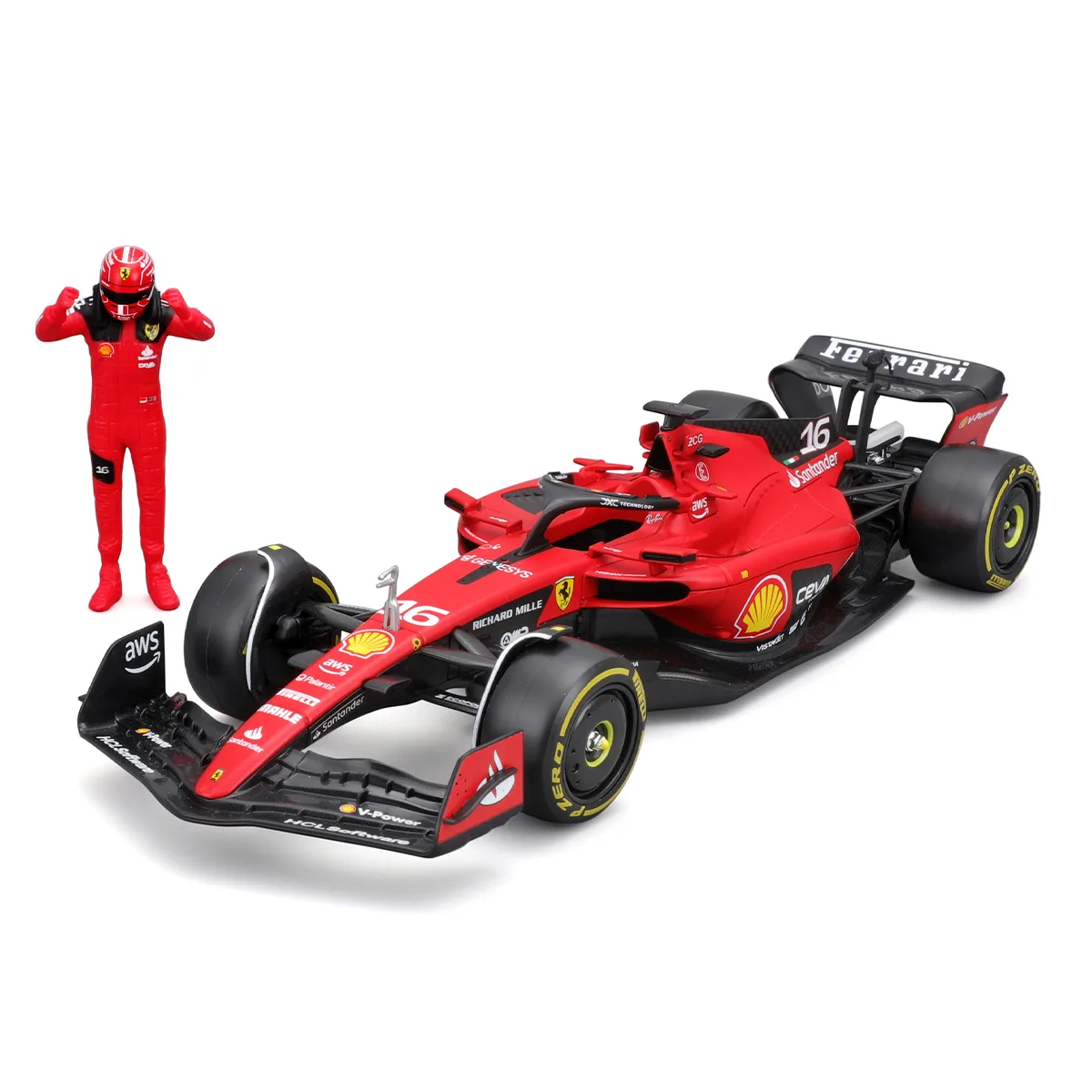 Автомодель Ferrari Bburago металл пластик 1 24 красный