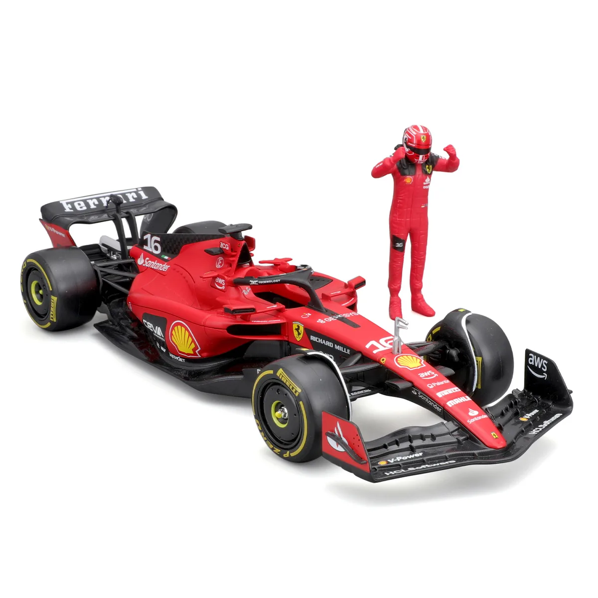 Автомодель Ferrari Bburago металл пластик 1 24 красный