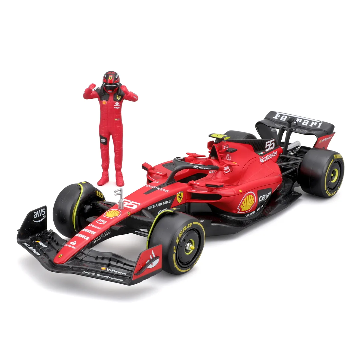 Автомодель Ferrari Bburago металл пластик 1 24 красный