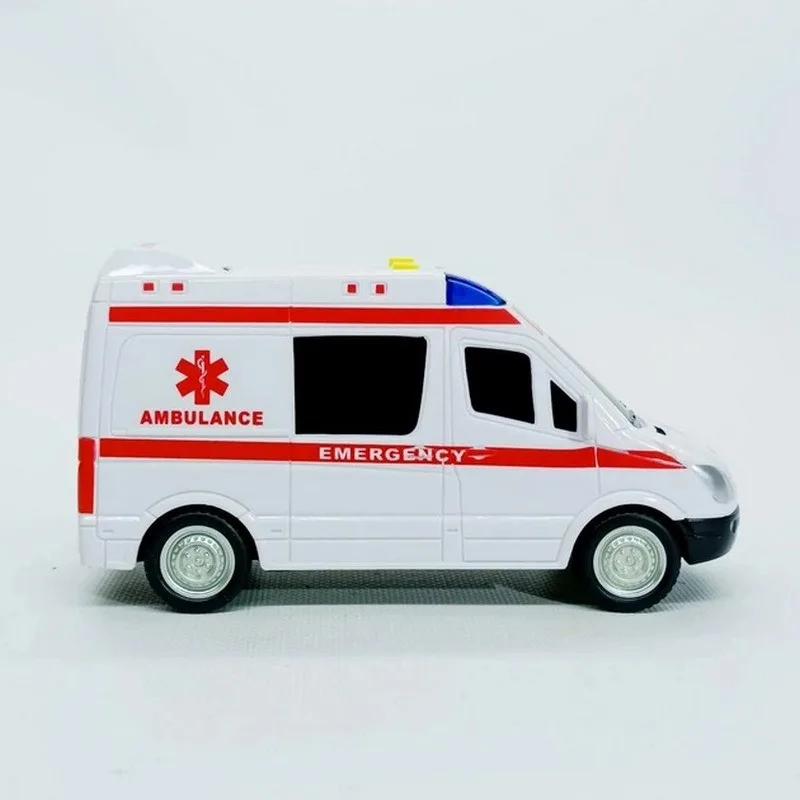 Дитяча автомодель Швидка допомога пластиковий 17х7 см зі звуковими та світловими ефектами