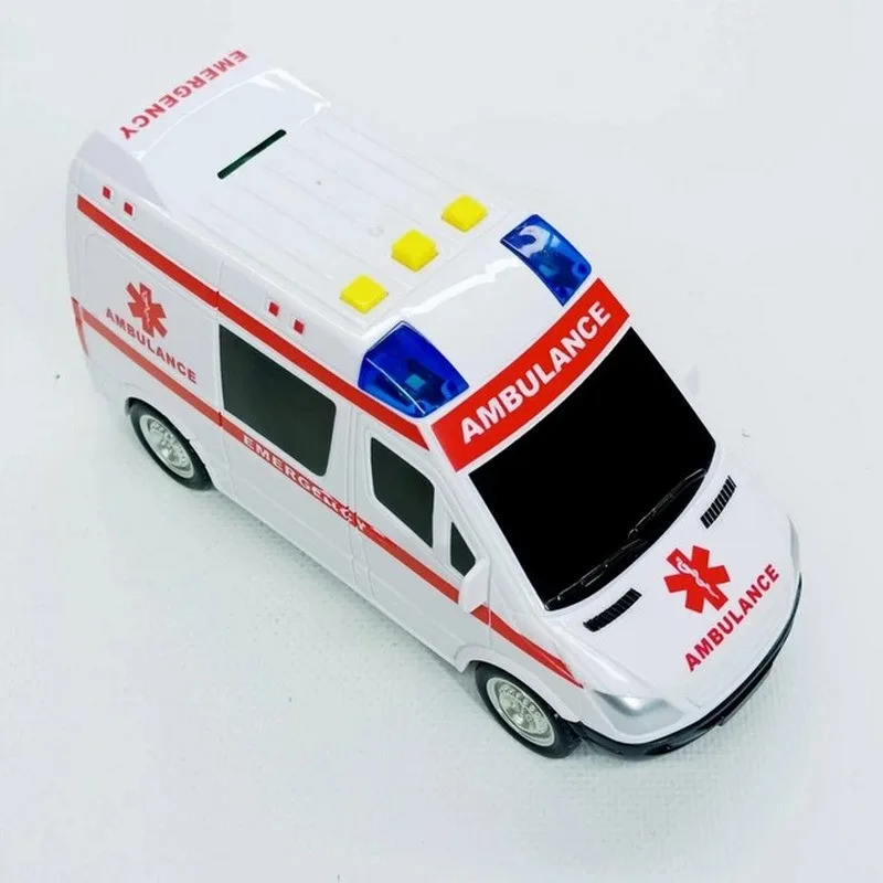 Дитяча автомодель Швидка допомога пластиковий 17х7 см зі звуковими та світловими ефектами