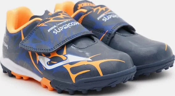 Сороконіжки Joma фібратек 27 темно-синій помаранчевий дитячі футбол для газону