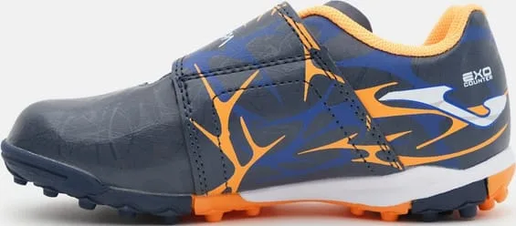 Сороконіжки Joma фібратек 27 темно-синій помаранчевий дитячі футбол для газону