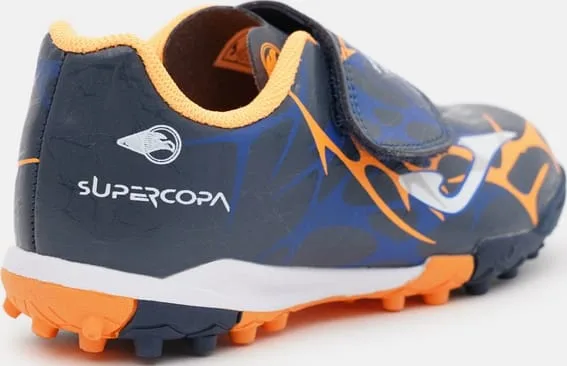 Сороконіжки Joma фібратек 27 темно-синій помаранчевий дитячі футбол для газону