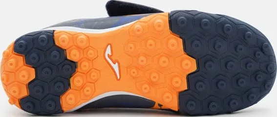 Сороконіжки Joma фібратек 27 темно-синій помаранчевий дитячі футбол для газону