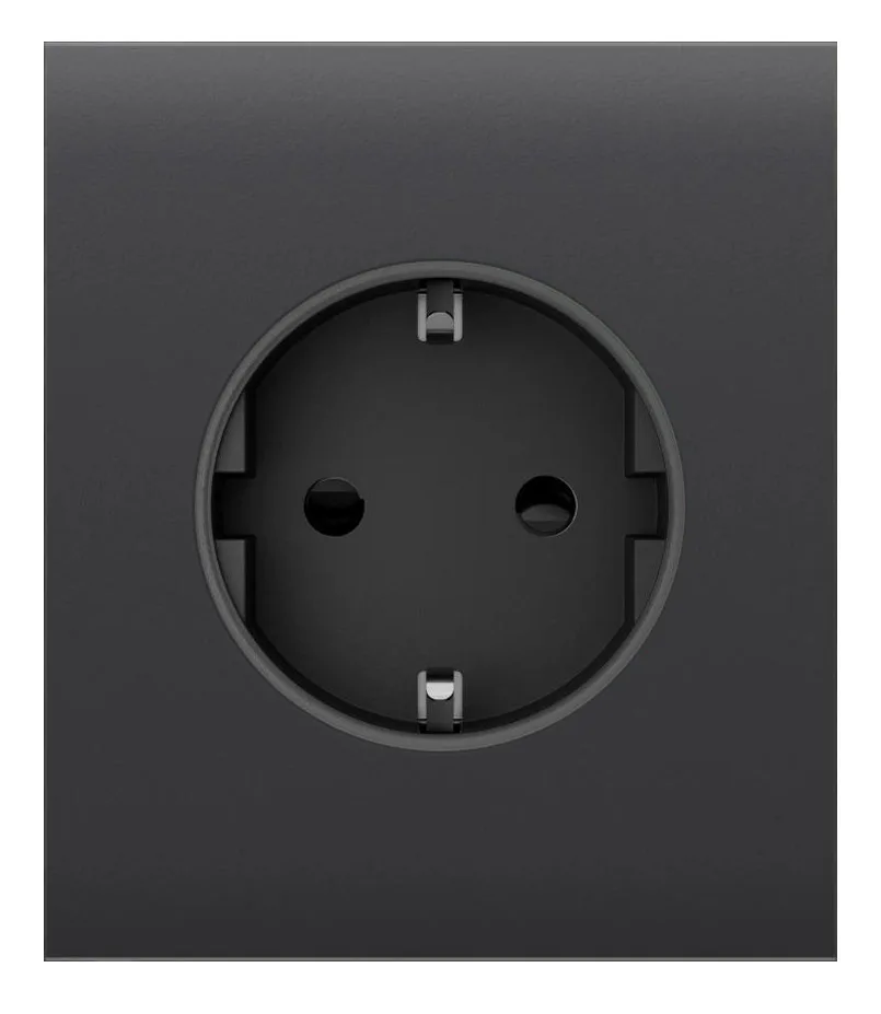 Центральная панель для встроенной розетки Ajax CenterCover for Outlet Basic, графит