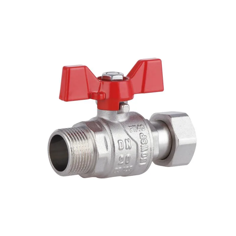 Кран кульовий Thermo Alliance Forte 3/4" латунний нікельований для води