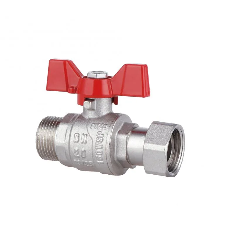 Кран кульовий Thermo Alliance Forte 3/4" латунний нікельований для води