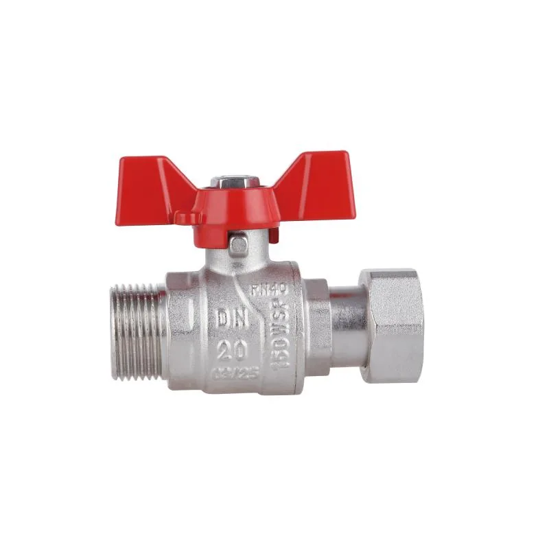 Кран кульовий Thermo Alliance Forte 3/4" латунний нікельований для води