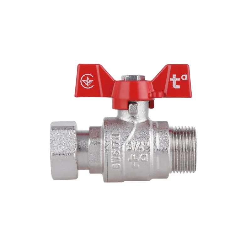 Кран кульовий Thermo Alliance Forte 3/4" латунний нікельований для води